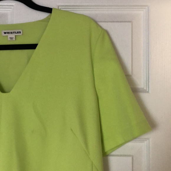 Neon Green Short Sleeve Dress - Picture 2 of 6